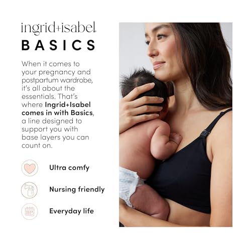 Ingrid & Isabel Basics - Crossover Maternity & Nursing Cami - Maternity Tank Top - size: Small