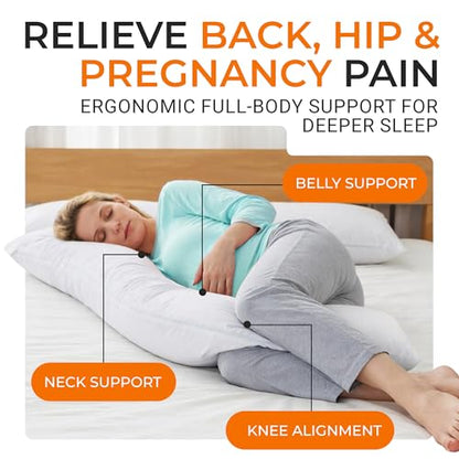 L Shaped Pillow for Side Sleepers, Pregnancy Pillow Body Pillow Knee Pillow - size: L-Shaped Pillow