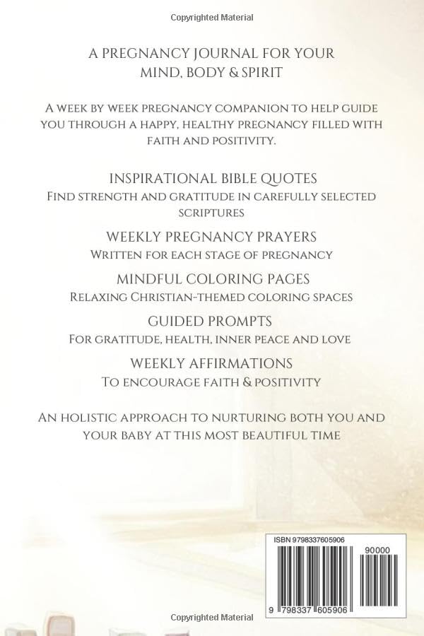 Pregnancy Prayers: A Christian Expectant Mothers Weekly Guided Journal and Devotional With Bible Verses