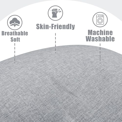 TANOFAR Pregnancy Pillow Cover for U Shaped Body Pillow, Grey - color: Grey