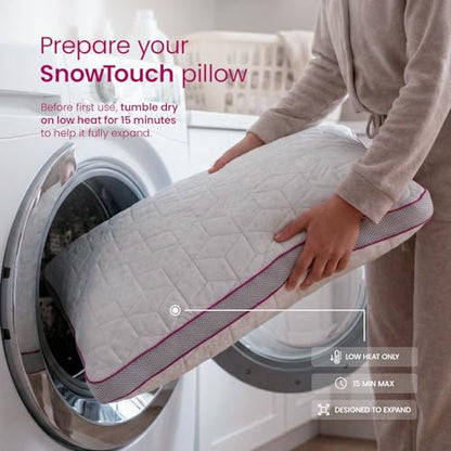IWS I WANNA SLEEP Premium SnowTouch® Adjustable Size Pillow (Queen, Pack of 2) - color: Queen, size: Pack of 2