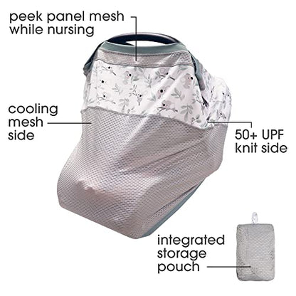 Boppy 4 and More Multi-Use Cover, UPF 50+ Nursing, Car Seat & Stroller - color: Gray