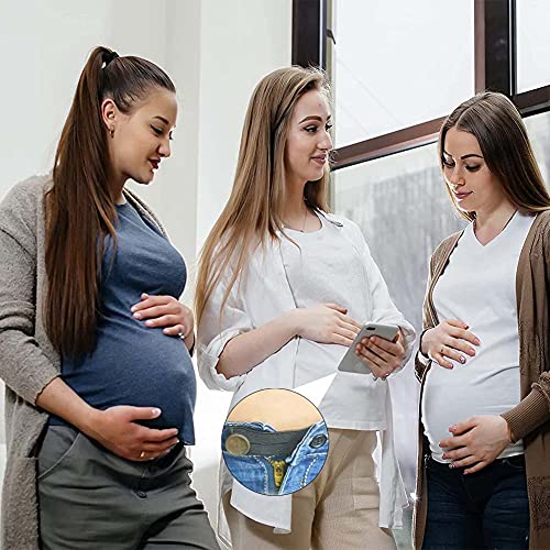 BlingKingdom 5 PCS Adjustable Elastic Button Extenders for Women, Men Pants
