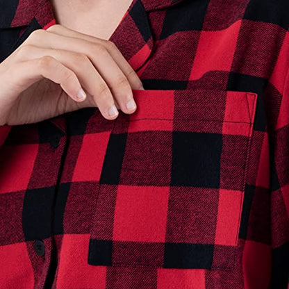 Fruit of the Loom Women's Flannel Sleep Shirt - color: Buffalo Check, size: Medium