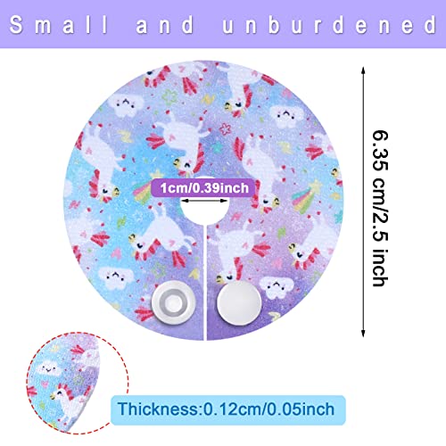 Breling 24 Pack G Tube Button Covers Cotton Pads for Feeding Support Women