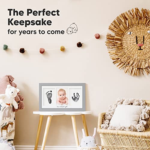 Inkless Hand and Footprint Kit, Boy Girl Newborn Keepsake (Cloud Gray) - color: Cloud Gray