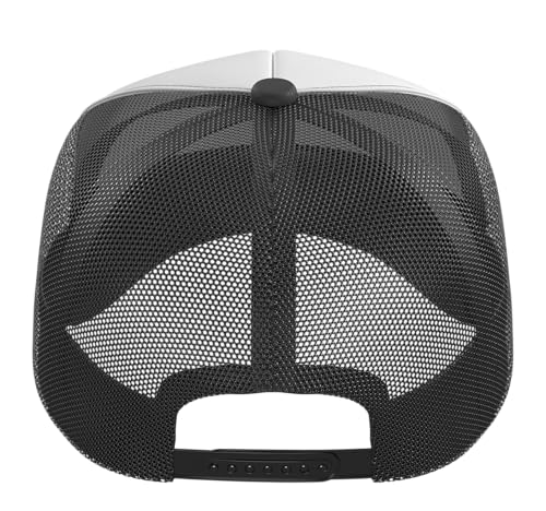 My Humpin' Put the Bump-in Dad Father to Be Baby Shower Trucker Hat with Adjustable Mesh Back - color: Black/White