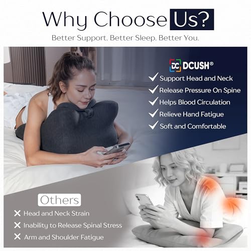 Ergonomic Contoured Couples Intimacy Memory Foam Pillow with Removable Headrest, 27° Angled Support for Neck and Waist, Massages, Reading, Relaxing & Leg Elevation, Removable Washable Cover