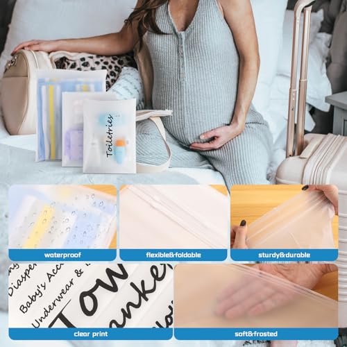 Hospital Bag for Women Labor Delivery, Diaper Organizer Pouches, 20 Pack