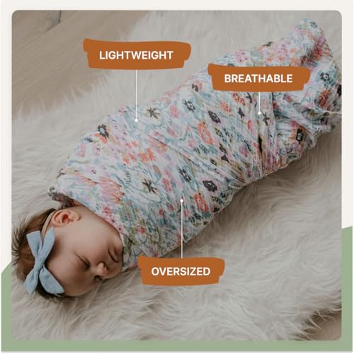 Parker Baby Co. Soft Muslin Baby Swaddle Blankets, 3 Pack - Blossom Set - color: Blossom