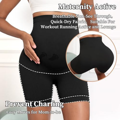 Maternity Yoga Shorts & Maternity Bodysuit