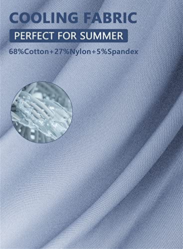 INSEN Reading Pillow, Back Pillow for Sitting in Bed and Couch - color: Hazy Blue, size: 45in