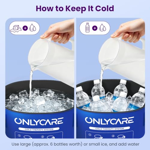 ONLYCARE Cold Therapy Machine, Ice Machine for Knee After Surgery,Dark Blue