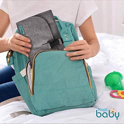 Kopi Baby Portable Diaper Changing Pad with Wipes Pocket, Classic Grey - color: Grey, size: Classic