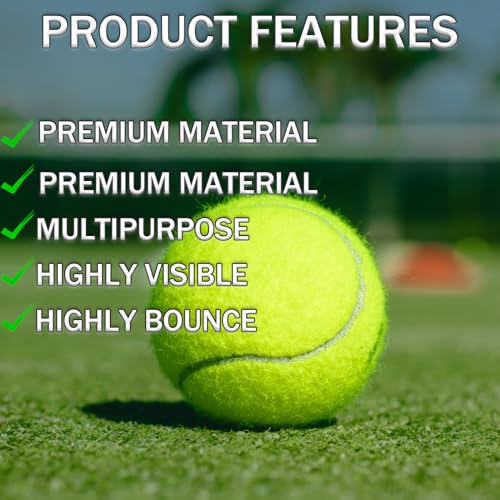 SHYUJAJIE Tennis Ball,20 Pack Practice Balls Bulk,Dog Balls with Mesh Bag - color: Light Orange