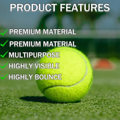 SHYUJAJIE Tennis Ball,20 Pack Practice Balls Bulk,Dog Balls with Mesh Bag - color: Orange