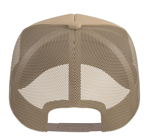 My Humpin' Put the Bump-in Dad Father to Be Baby Shower Trucker Hat with Adjustable Mesh Back - color: Khaki