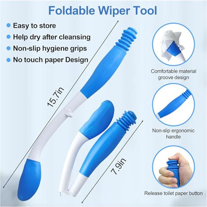 Electric Portable Bidet Toilet Aids Wiper Tool Set, Gray - color: Gray