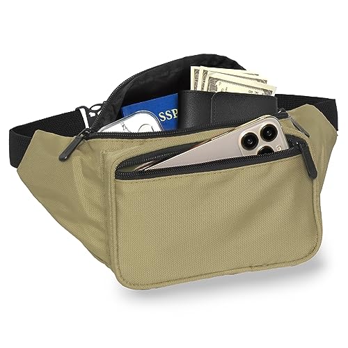 SoJourner Waterproof Fanny Pack, Olive Green - color: Olive Green