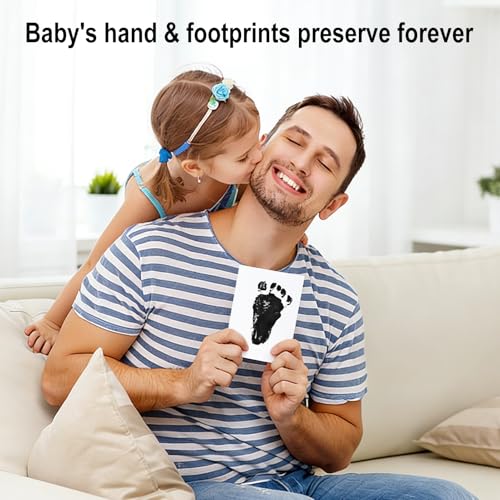 echosari 4 Pack Inkless Baby Hand & Footprint Kit 5x3.2in | - size: 4 Pack-Medium