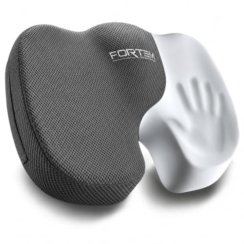 FORTEM Seat Cushion, Office Chair Cushion for Tailbone Sciatica Pain Relief - color: Dark Grey, size: X-Large