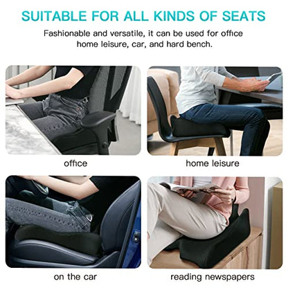 Benazcap Standard Memory Seat Cushion, Sciatica Pain Relief, Black