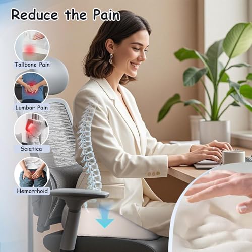 Plus Size Tailbone Pain Relief Cushion, XL Donut Pillow for Tailbone Pain - size: X-Large