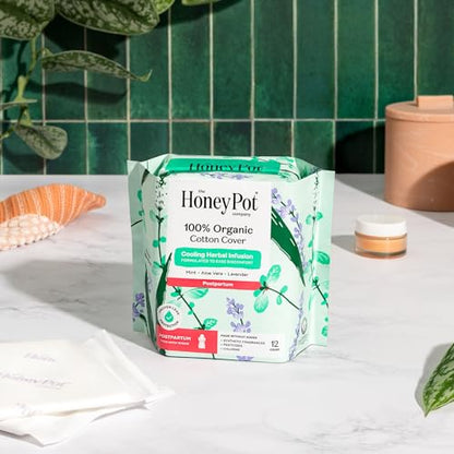 The Honey Pot Company - Cooling - Postpartum Pads - Postpartum Essentials - size: 48 Count (Pack of 1)