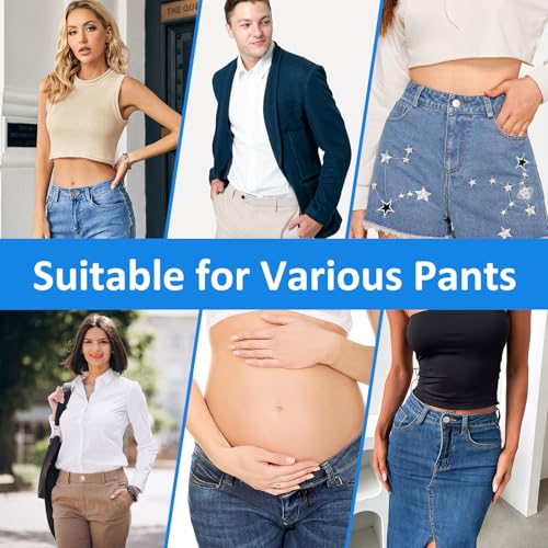 28 Pcs Button Extenders for Jeans, Waist Extender for Jeans, Pants