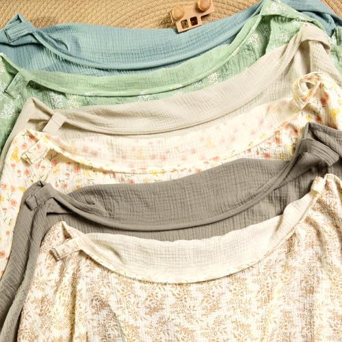 MEXXI Muslin Nursing Covers for Breastfeeding, 2 Pack Privacy Nursing Apron - color: Cream