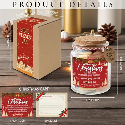 Bible Verse Jar (Christmas Bible Jar) - color: Christmas Bible Jar