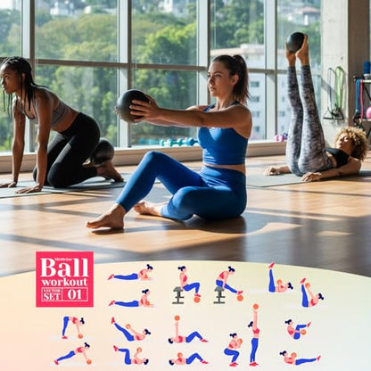 Sotiff 20 Pcs Small Pilates Ball Bulk 9 Inch Mini Yoga Ball - color: Solid Black