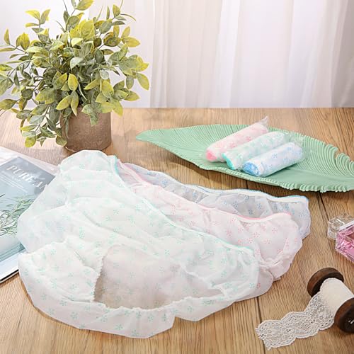 JaGely 51 Pcs Disposable Underwear for Women Nonwoven Briefs, Size L