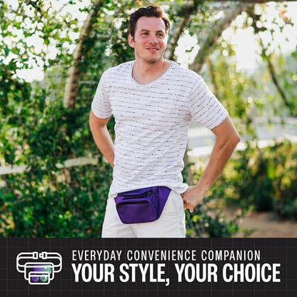 SoJourner Waterproof Fanny Pack, Purple - color: Purple