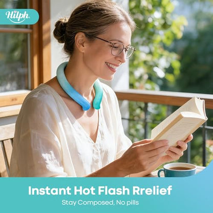 Hilph Neck Cooling Tube, Reusable Neck Ice Ring for Summer Heat Relief