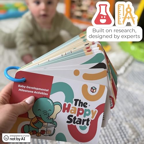 Happy Start Award-Winning Activity Cards, Baby Milestone Cards, 0-12 Months