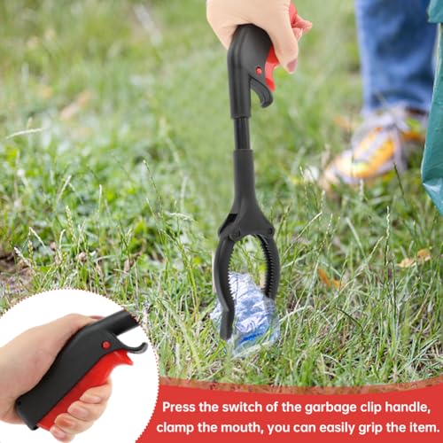 Grabber Tool, 4pcs 30cm/12inch Short Grabber Reacher Tool Claw Rubbish Tong
