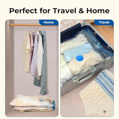 ETENWOLF 20 Jumbo Vacuum Storage Bags for Travel with Wireless Pump - size: 20 Jumbo Size-E