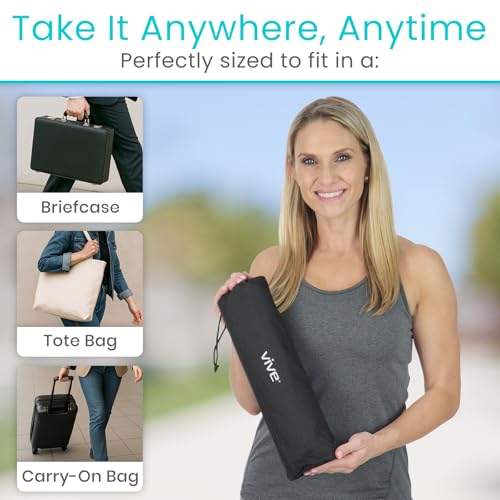 Vive Inflatable Seat Cushion - Portable Pad for Stadiums, Bleachers
