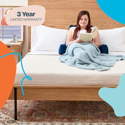 Linenspa Backrest Reading Pillow with Arms — Shredded Foam - color: Navy, size: Standard without Neck Support