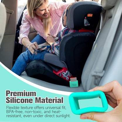 Morlike Silicone Buckle Holder Booster - Fits Most, Not All (Light Blue, 2 Pack) - color: Light Blue, 2 Pack