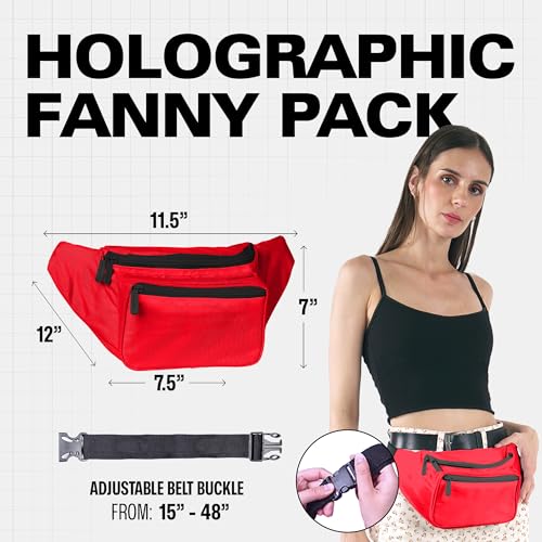 SoJourner Waterproof Fanny Pack, Red - color: Red - Soild