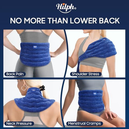 Hilph Microwave Heating Pad for Back, Wearable Moist Heat Therapy Wrap