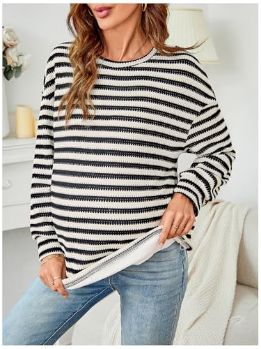 RoseSeek Women's Long Sleeve Crew Neck Maternity Sweatshirt Pullover Tops - color: Multi Black, size: XX-Large