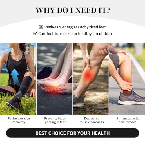 Crazy Fun Compression Socks, Unisex Knee High Support Socks - color: Donut