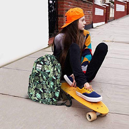 XEYOU Drawstring Backpack Bag Sport Gym Sackpack Beach Cinch Bag - color: Banana Leaf