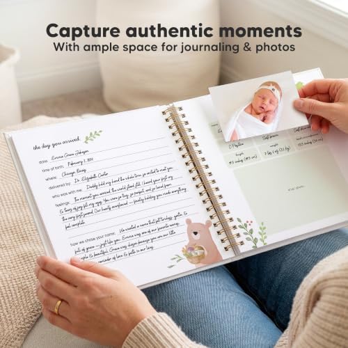 Baby Book Keepsake, First 5 Years Baby Memory Book Girl, Boy Journal (Muse)