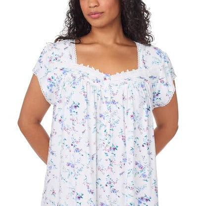 Eileen West Short Cap Sleeve 42" Long Nightgowns for Women - size: X-Small