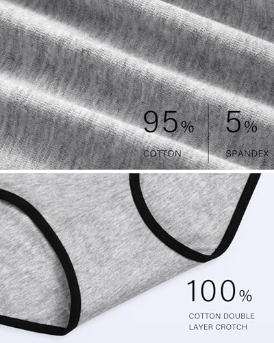MISSWHO Cotton High Waisted Womens Underwear Soft Stretch Breathable Full Coverage Ladies Panties(Regular & Plus Size) - color: Multicolor-b, size: 4X-Large