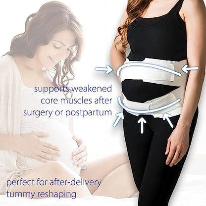 Abdominal Binder for Post Surgery, C-Section & Postpartum Support, L - size: Large